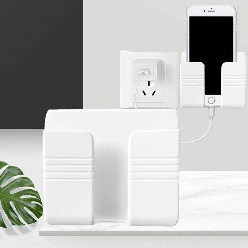 1pc Easy Install Wall-mounted Phone Holder - Space-Saving Organizer & Charging Station with Secure Grip for Remote Controls, Multifunctional Hook