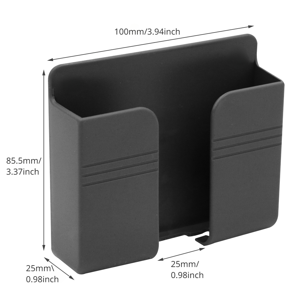 1pc Easy Install Wall-mounted Phone Holder - Space-Saving Organizer & Charging Station with Secure Grip for Remote Controls, Multifunctional Hook