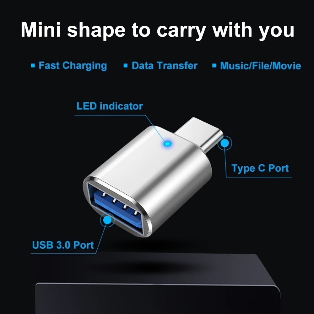 Enhance Your Tech Life: High-Speed, Compact USB C to USB 3.0 Adapter - Connect, Transfer, and Charge with Ease!
