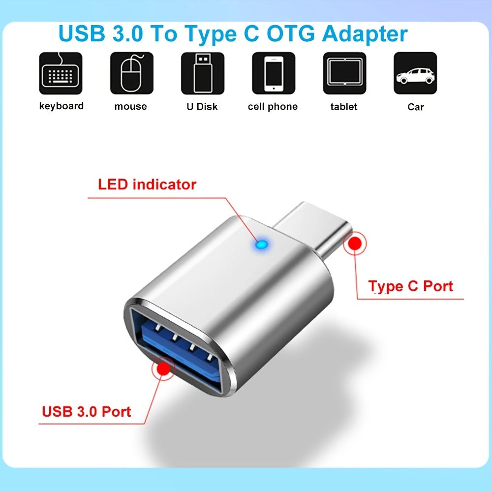 Enhance Your Tech Life: High-Speed, Compact USB C to USB 3.0 Adapter - Connect, Transfer, and Charge with Ease!