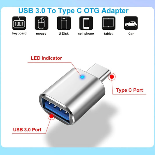 Enhance Your Tech Life: High-Speed, Compact USB C to USB 3.0 Adapter - Connect, Transfer, and Charge with Ease!