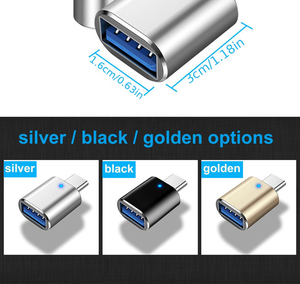 Enhance Your Tech Life: High-Speed, Compact USB C to USB 3.0 Adapter - Connect, Transfer, and Charge with Ease!