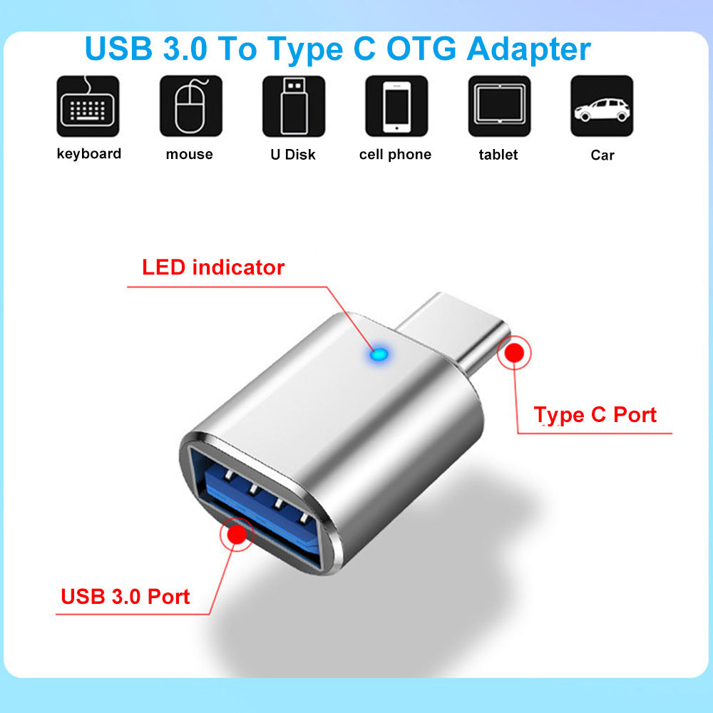 Enhance Your Tech Life: High-Speed, Compact USB C to USB 3.0 Adapter - Connect, Transfer, and Charge with Ease!