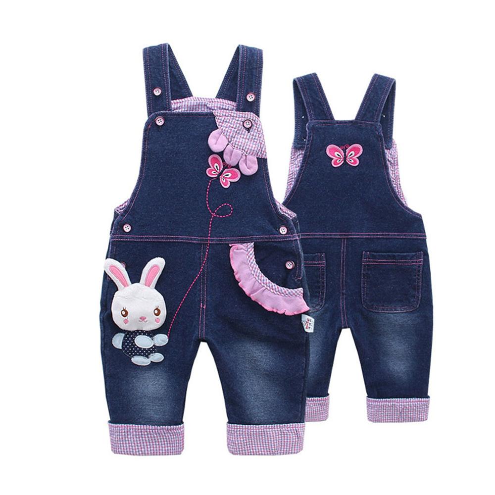 0-4T Baby Overalls Jeans Rompers Cartoon Clothes Toddler denim Pants jumpsuit Kids Clothing