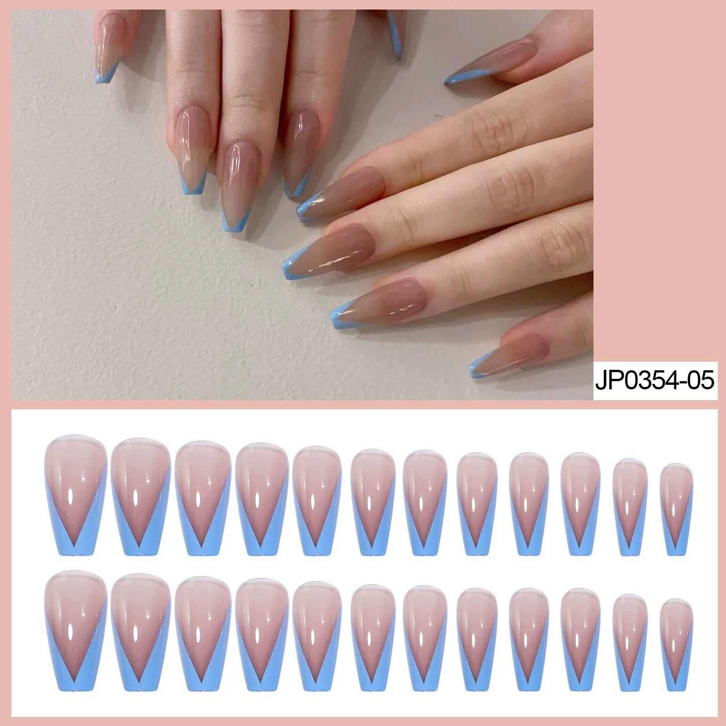 Nude Color Fingertip Light French Tip