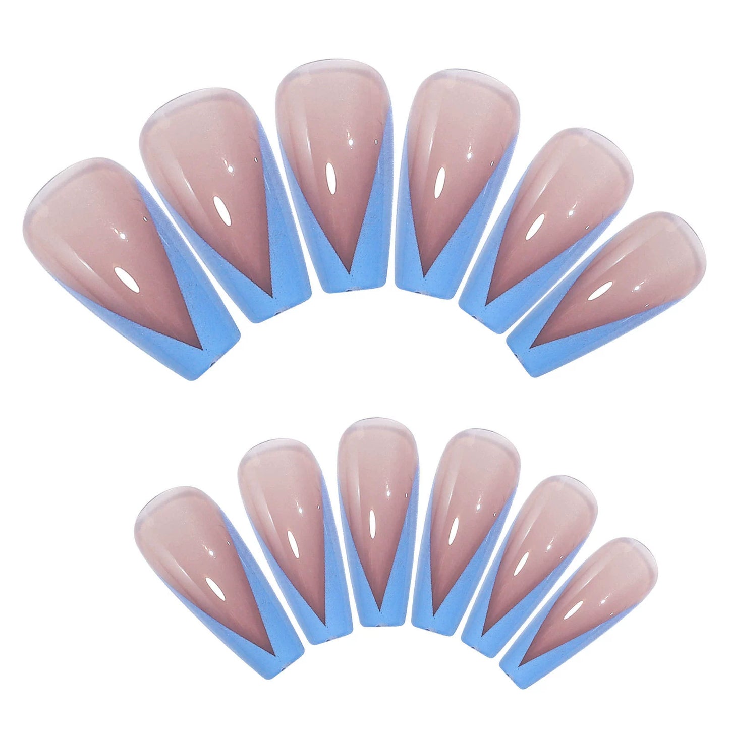 Nude Color Fingertip Light French Tip