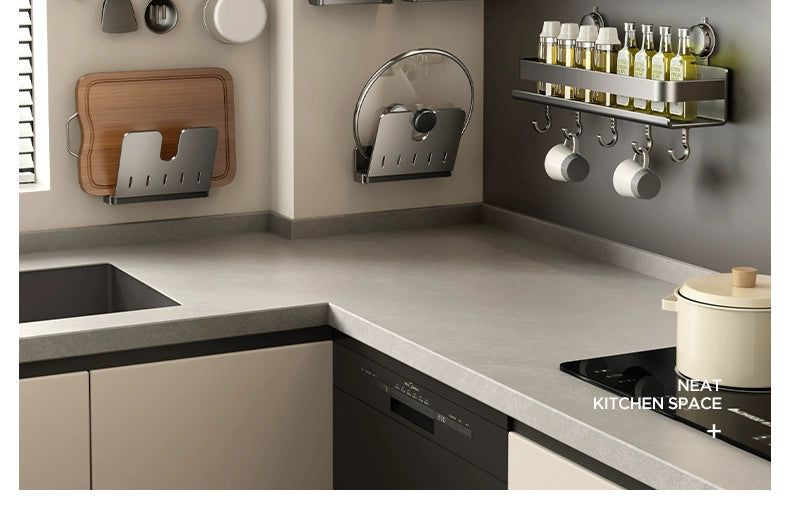 Drill-Free Suction Rack Wall-Mounted For Kitchen