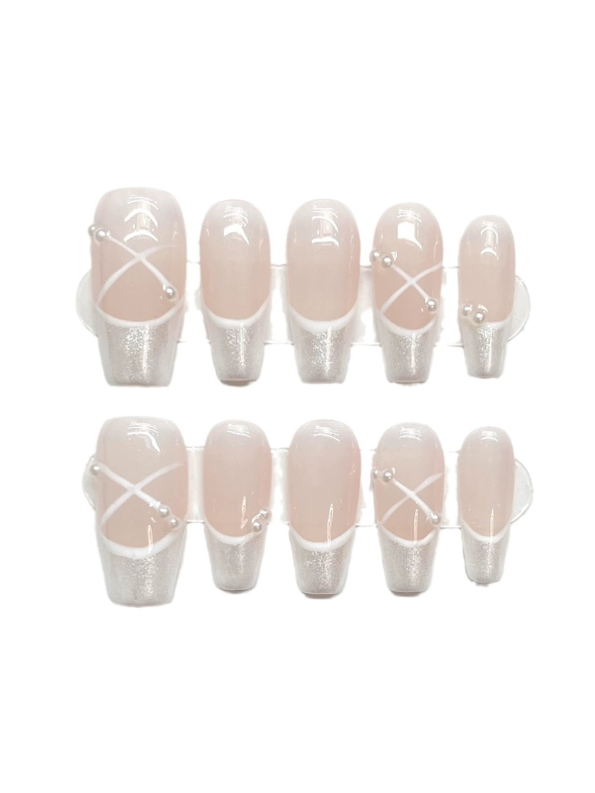 Pure Desire Style White French Mid Length Long Length