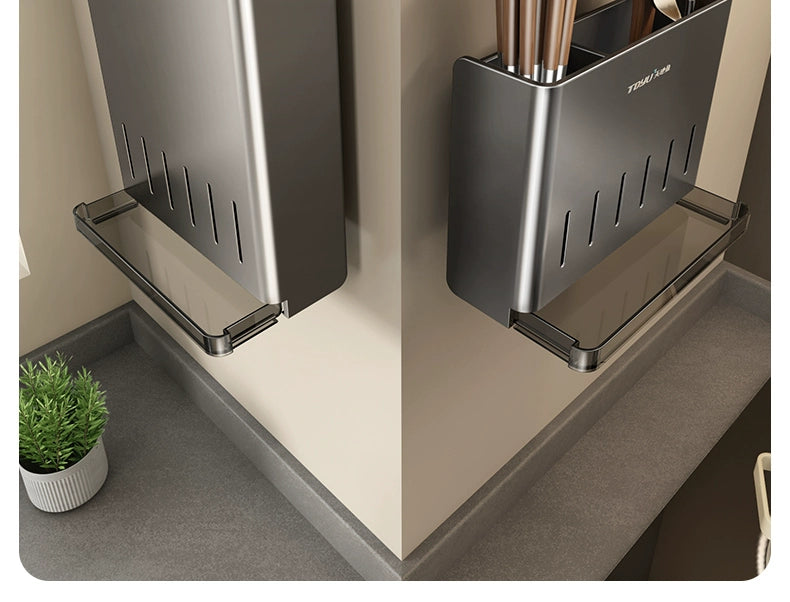Drill-Free Suction Rack Wall-Mounted For Kitchen