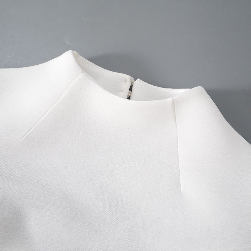 Mini Dress Elegant Solid Long Sleeve Slim A-line Dress Sexy Backless Evening Birthday Party Dress