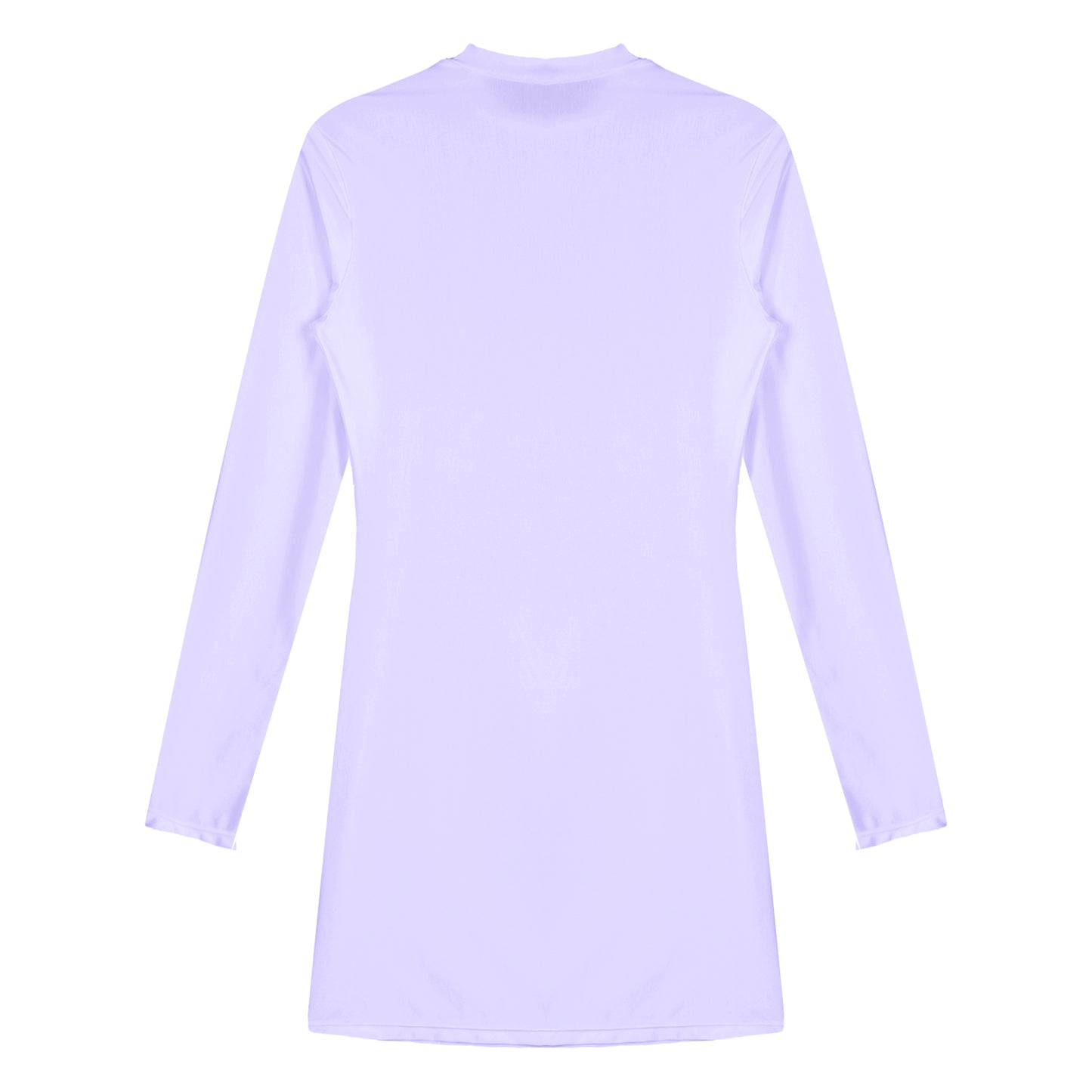 Bodycon Dress Smooth Stretchy Tight Party Dress Glossy Long Sleeve Dress Clubwear