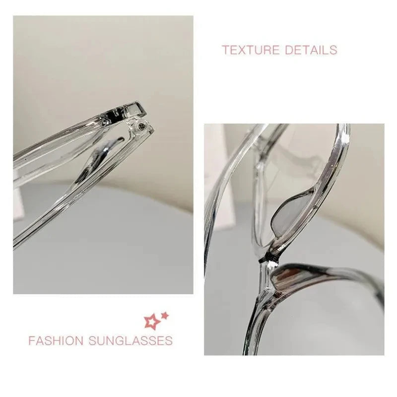 Round Eyewear Transparent Computer Glasses Frame Anti Blue Light Blocking Glasses Optical Spectacle Eyeglass