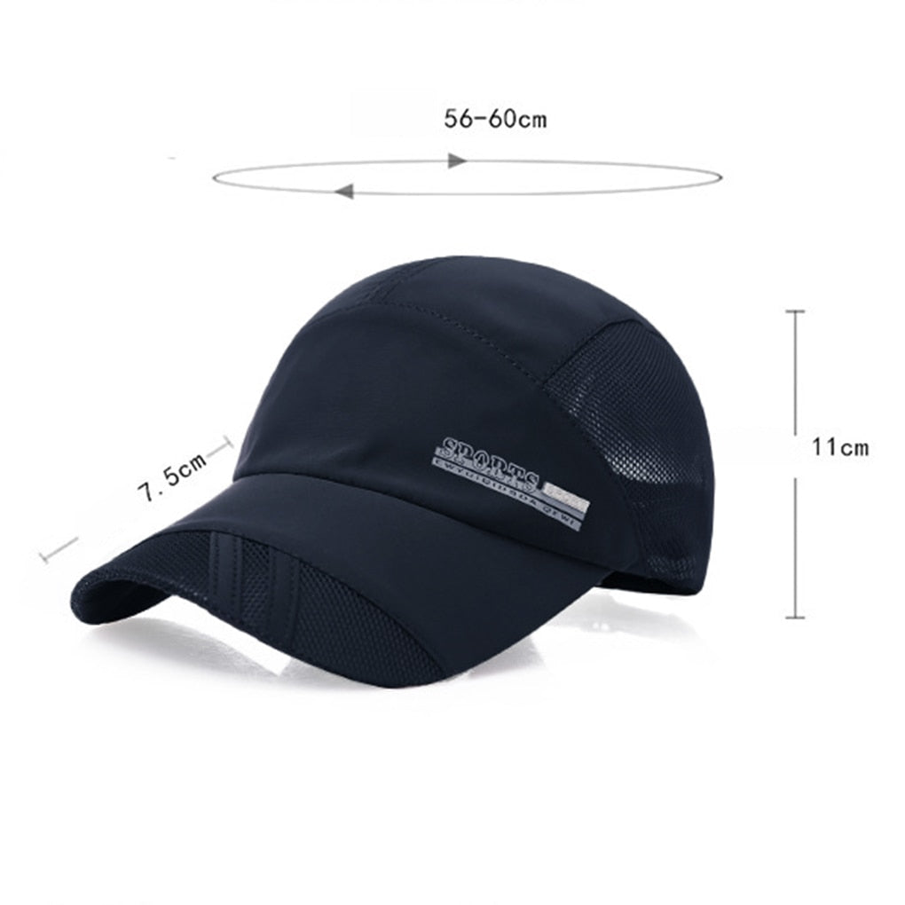 Summer Outdoor Sport Baseball Hat Running Visor Cap Hot Popular New Cool Quick Dry Mesh Cap
