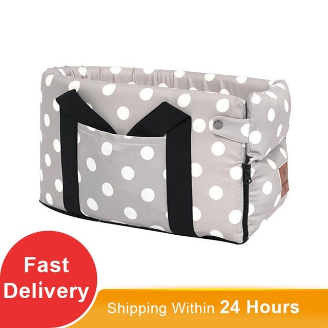Portable pet Bed Travel Car Safety Pet Seat Transport pet Carrier Protector For Small pets