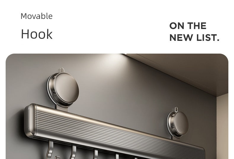 Drill-Free Suction Rack Wall-Mounted For Kitchen