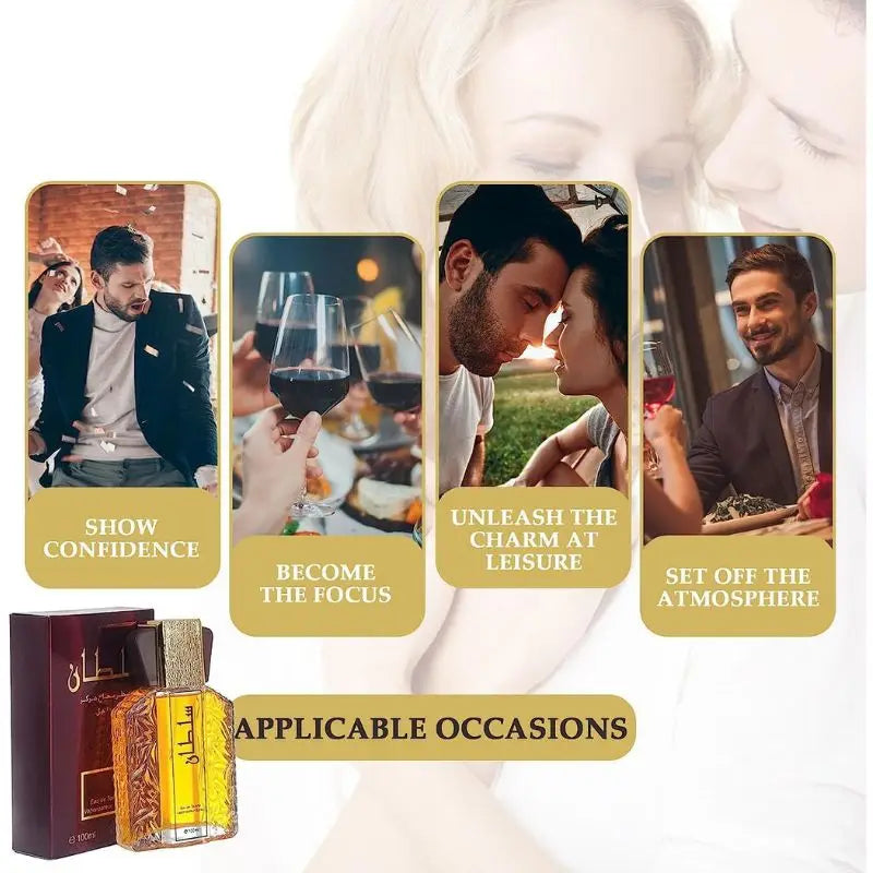 Original Men's cologne Lasting Fragrance Floral Scent Golden Earl Arabian Dubai Cologne