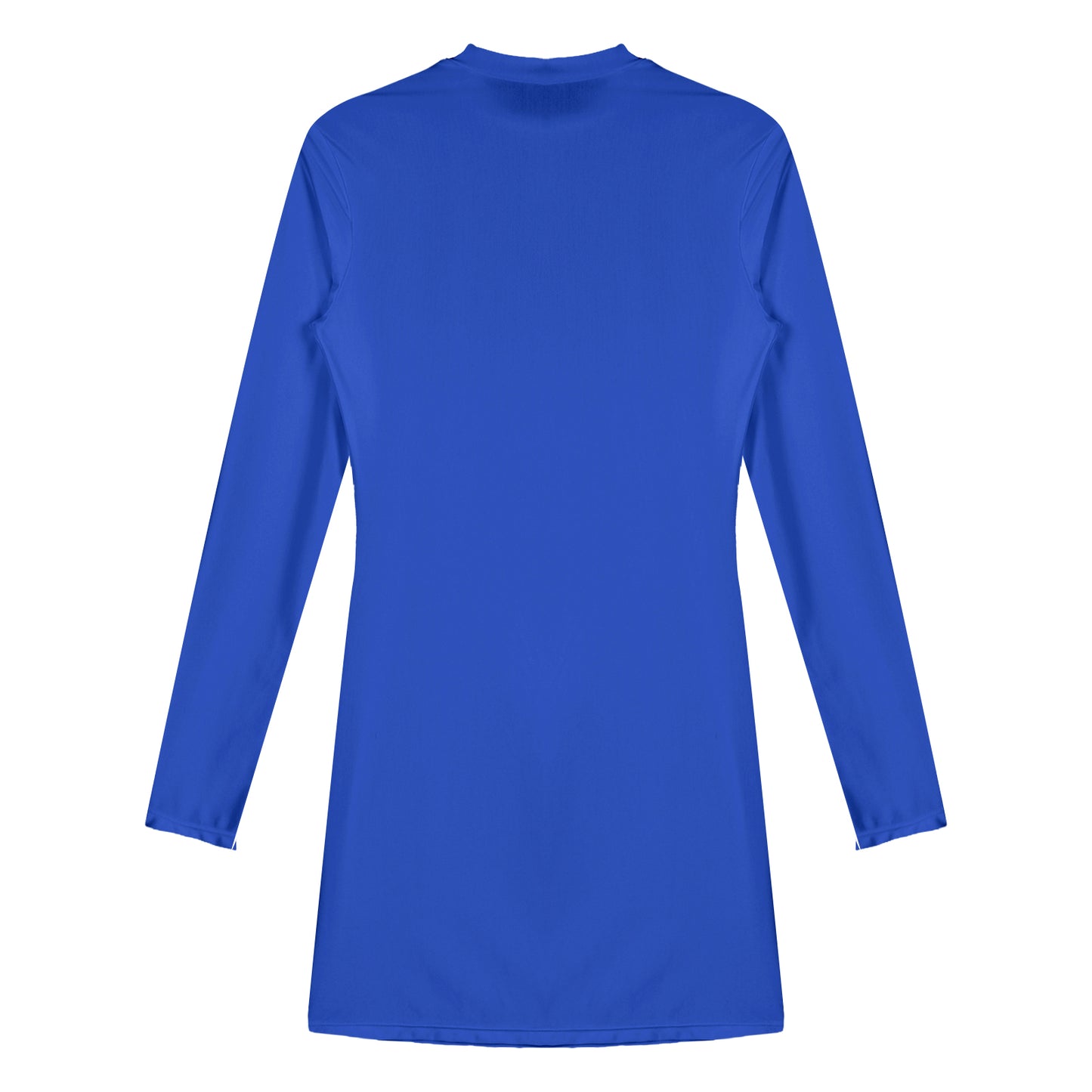 Bodycon Dress Smooth Stretchy Tight Party Dress Glossy Long Sleeve Dress Clubwear