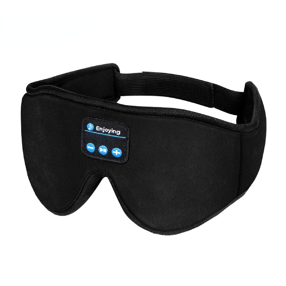 New 3D wireless music headphone sleep breathable smart eye mask Bluetooth headset call with mic