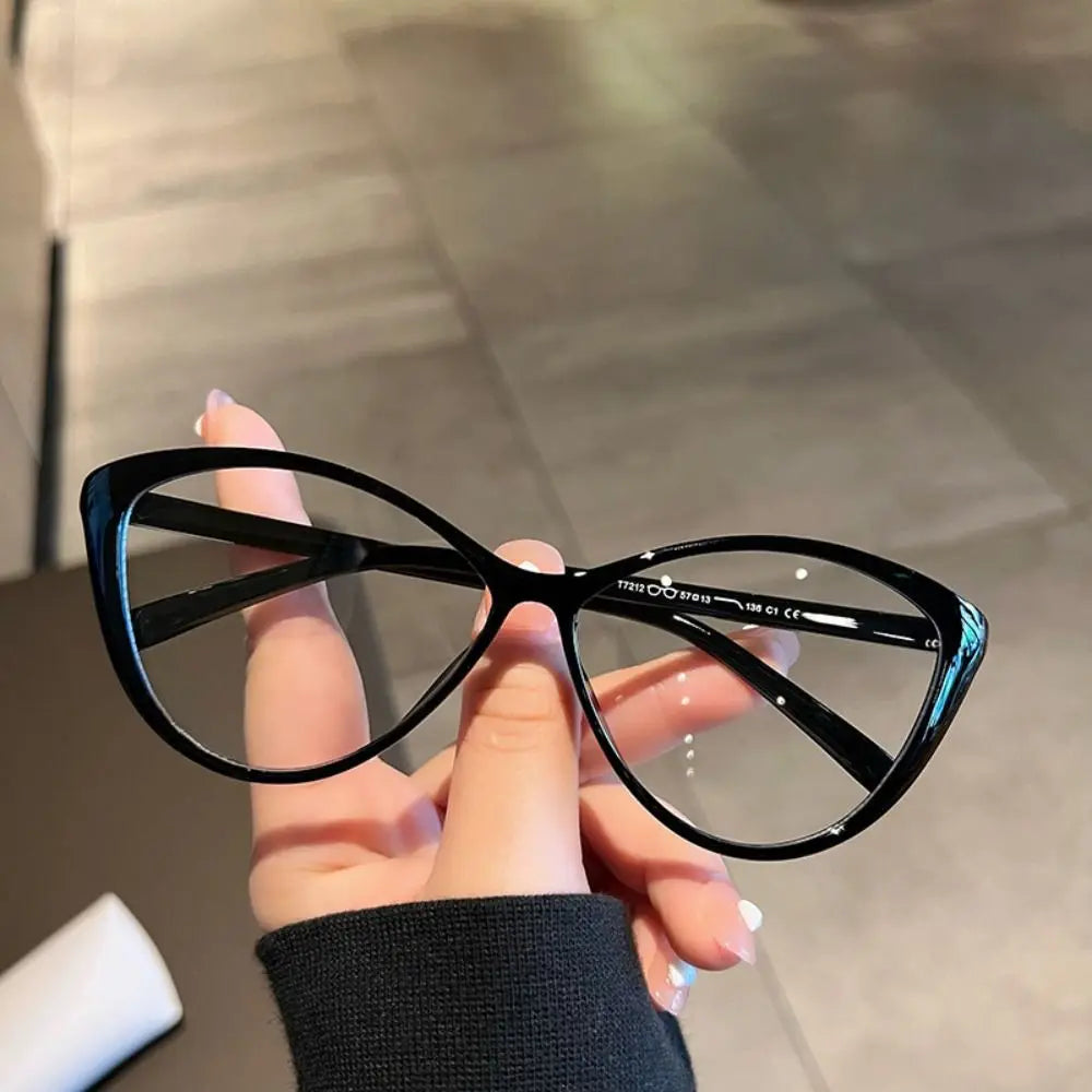 Anti Blue Light Computer Reading Glasses Fashion Round Frame Eyeglasses High Definition Eyewear