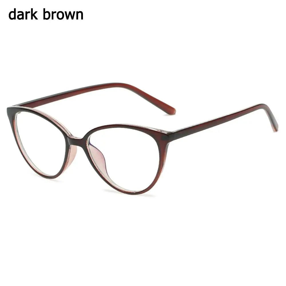 Anti Blue Light Computer Reading Glasses Fashion Round Frame Eyeglasses High Definition Eyewear