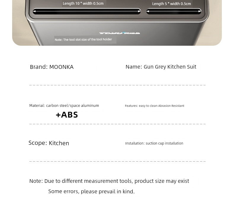 Drill-Free Suction Rack Wall-Mounted For Kitchen