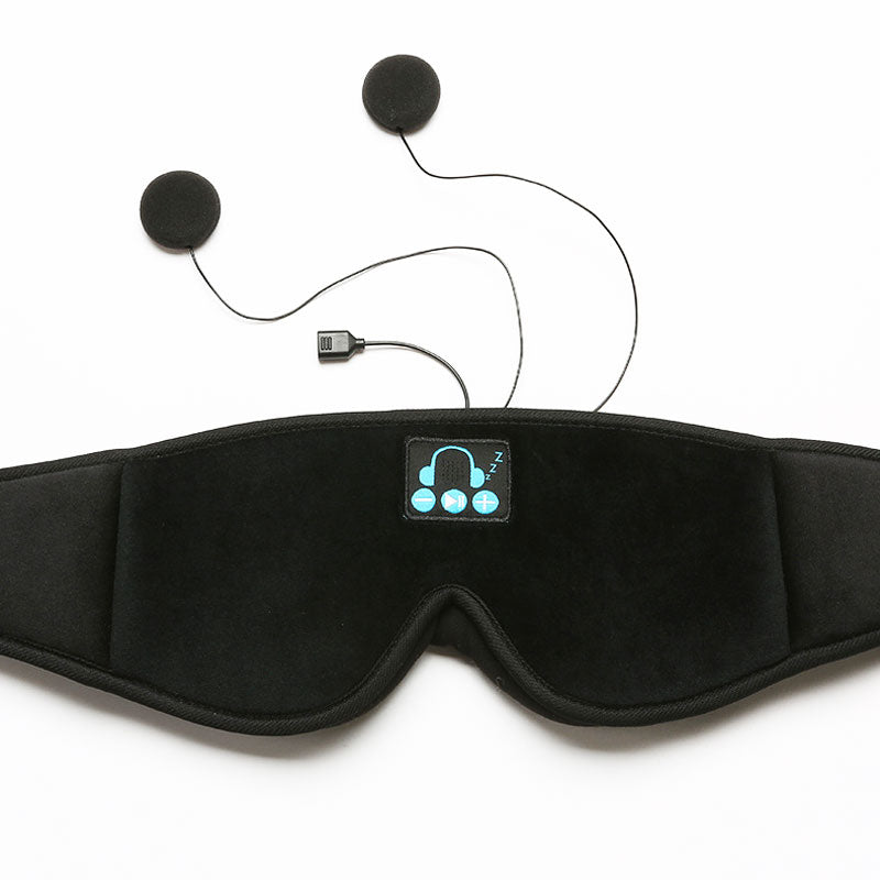 New 3D wireless music headphone sleep breathable smart eye mask Bluetooth headset call with mic