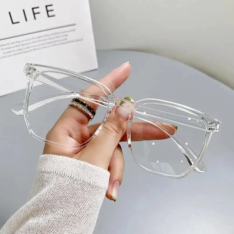 Round Eyewear Transparent Computer Glasses Frame Anti Blue Light Blocking Glasses Optical Spectacle Eyeglass