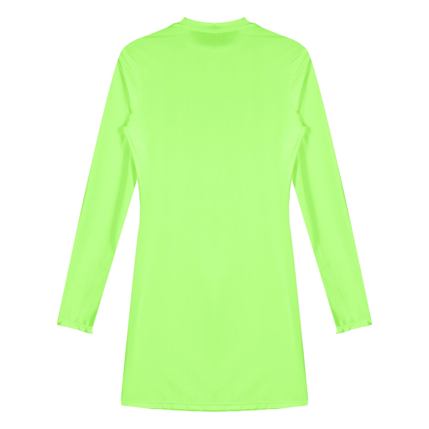 Bodycon Dress Smooth Stretchy Tight Party Dress Glossy Long Sleeve Dress Clubwear