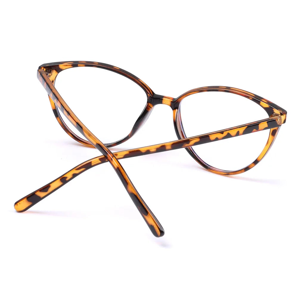 Anti Blue Light Computer Reading Glasses Fashion Round Frame Eyeglasses High Definition Eyewear