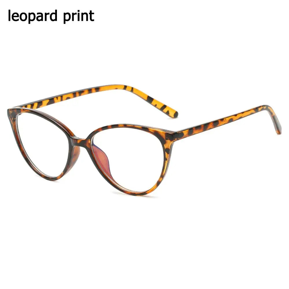 Anti Blue Light Computer Reading Glasses Fashion Round Frame Eyeglasses High Definition Eyewear