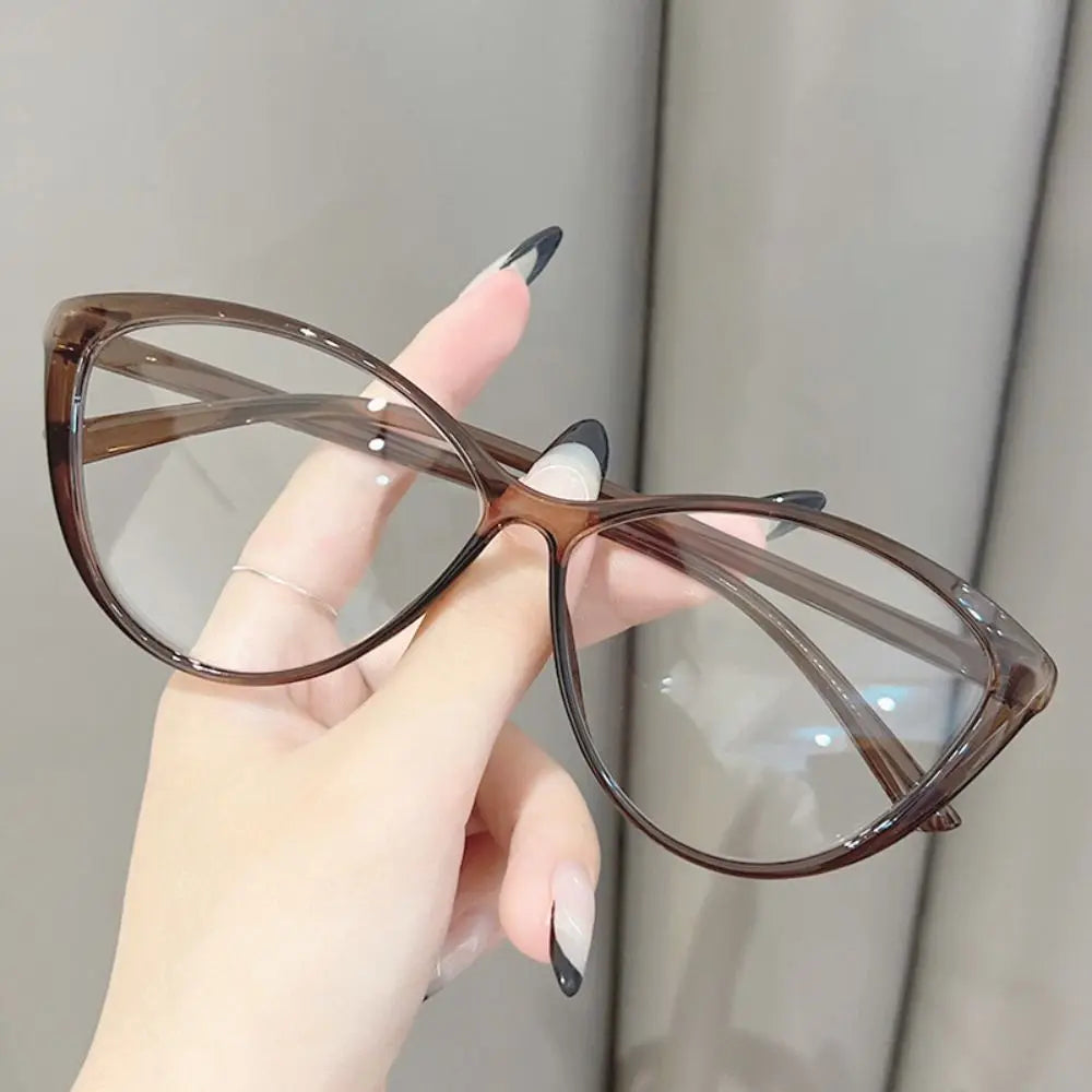 Anti Blue Light Computer Reading Glasses Fashion Round Frame Eyeglasses High Definition Eyewear