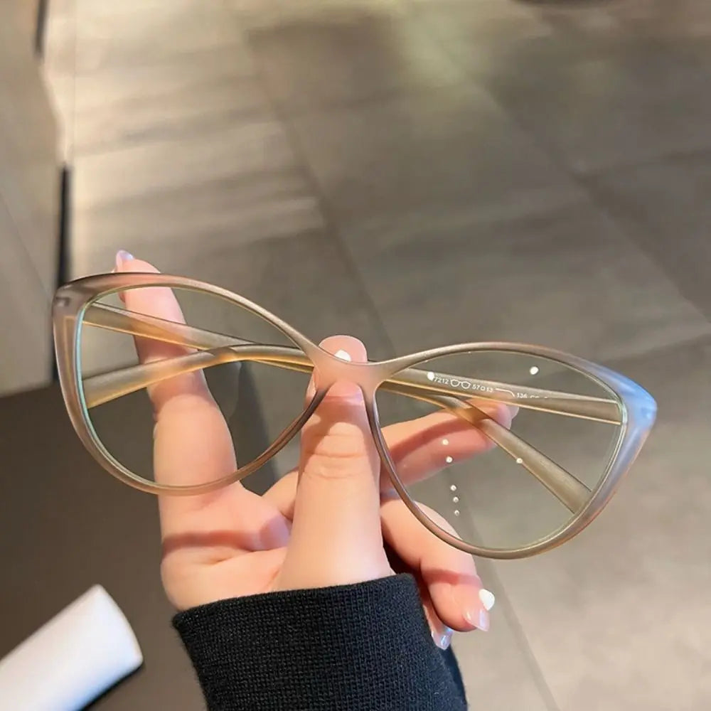 Anti Blue Light Computer Reading Glasses Fashion Round Frame Eyeglasses High Definition Eyewear