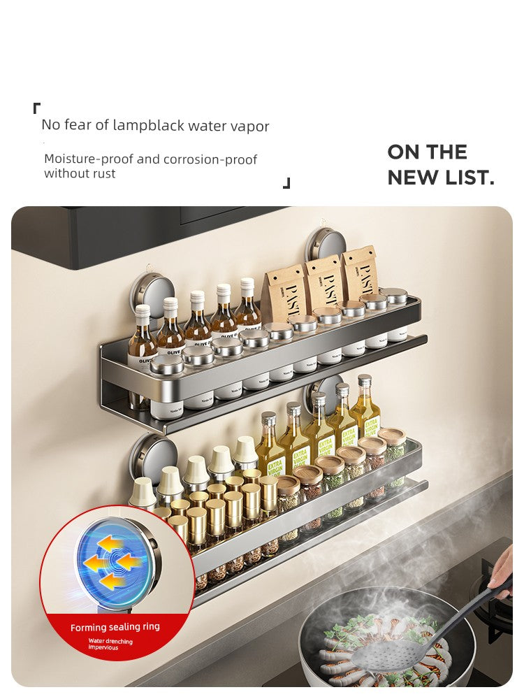 Drill-Free Suction Rack Wall-Mounted For Kitchen