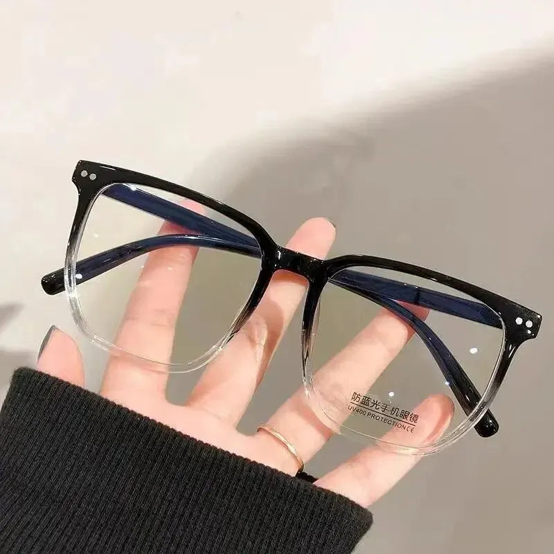 Round Eyewear Transparent Computer Glasses Frame Anti Blue Light Blocking Glasses Optical Spectacle Eyeglass