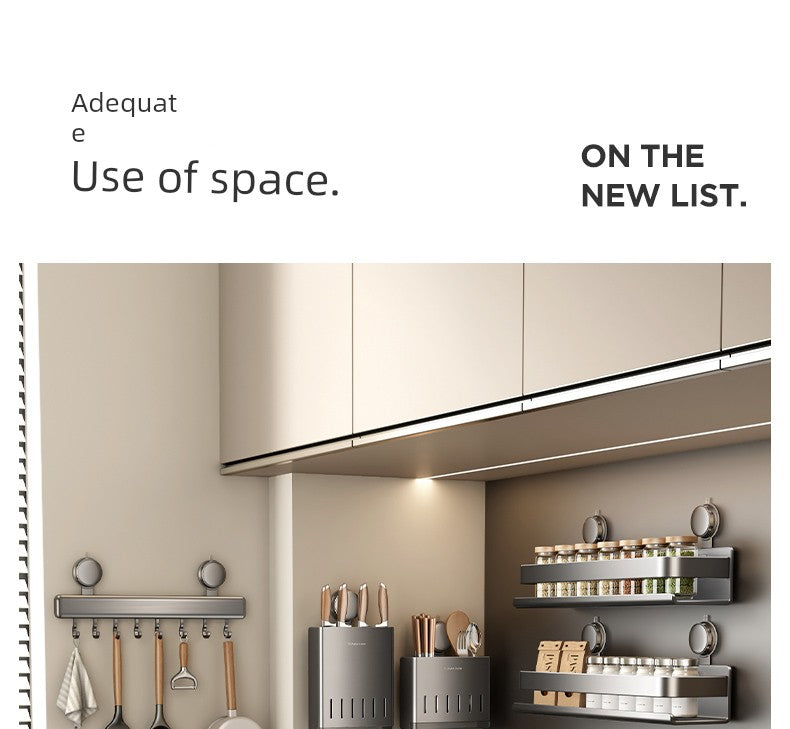 Drill-Free Suction Rack Wall-Mounted For Kitchen