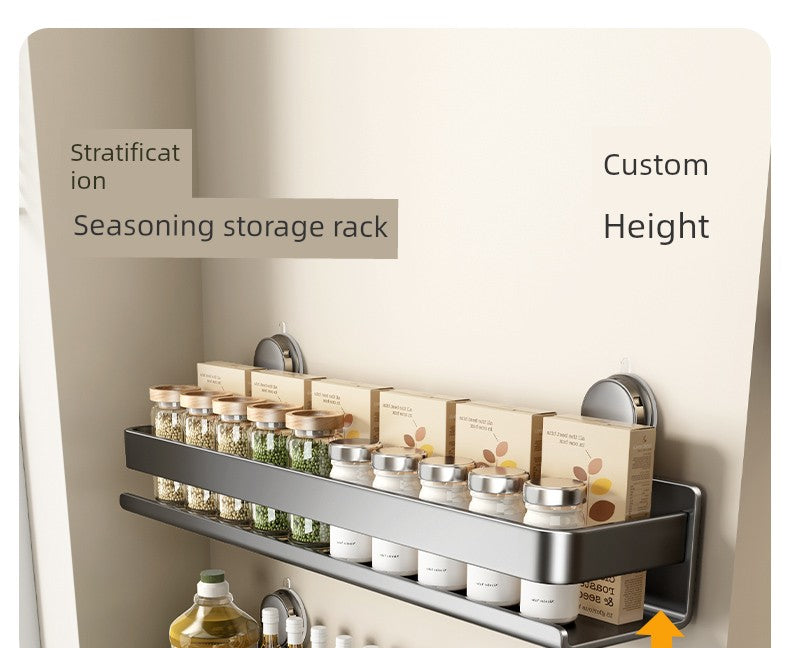 Drill-Free Suction Rack Wall-Mounted For Kitchen