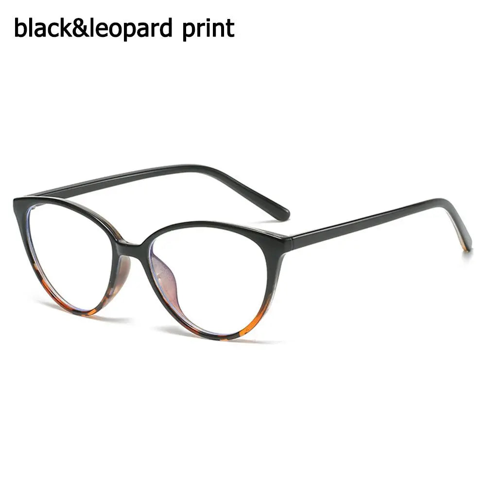 Anti Blue Light Computer Reading Glasses Fashion Round Frame Eyeglasses High Definition Eyewear