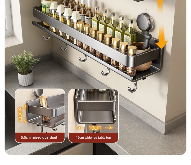 Drill-Free Suction Rack Wall-Mounted For Kitchen