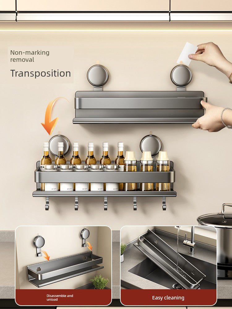 Drill-Free Suction Rack Wall-Mounted For Kitchen
