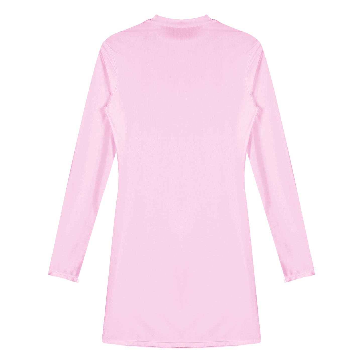 Bodycon Dress Smooth Stretchy Tight Party Dress Glossy Long Sleeve Dress Clubwear