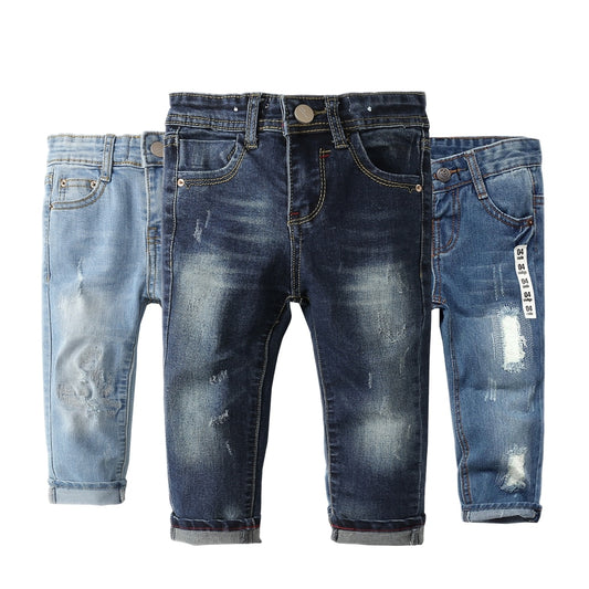 Kids Jeans Children Pants Denim Trousers