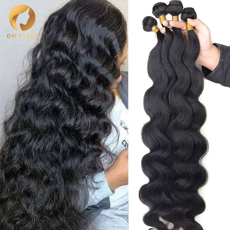 Body Wave bundles human hair Brazilian Natural Hair Weave 4 Remy Human hair bundles for Women Hair Extensions