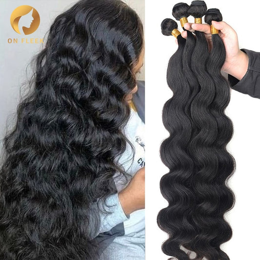 Body Wave bundles human hair Brazilian Natural Hair Weave 4 Remy Human hair bundles for Women Hair Extensions
