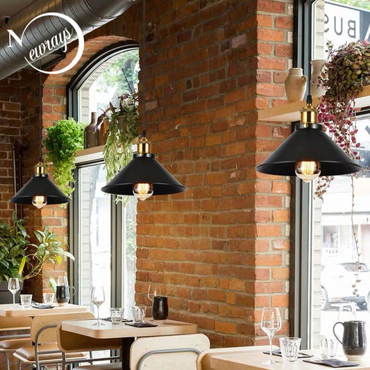 Industrial Retro Iron Interior Decoration LED E27 Pendant Light Small Pendant Lamps