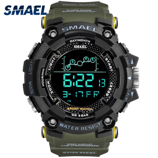 Water resistant Sport Military Watch Digital