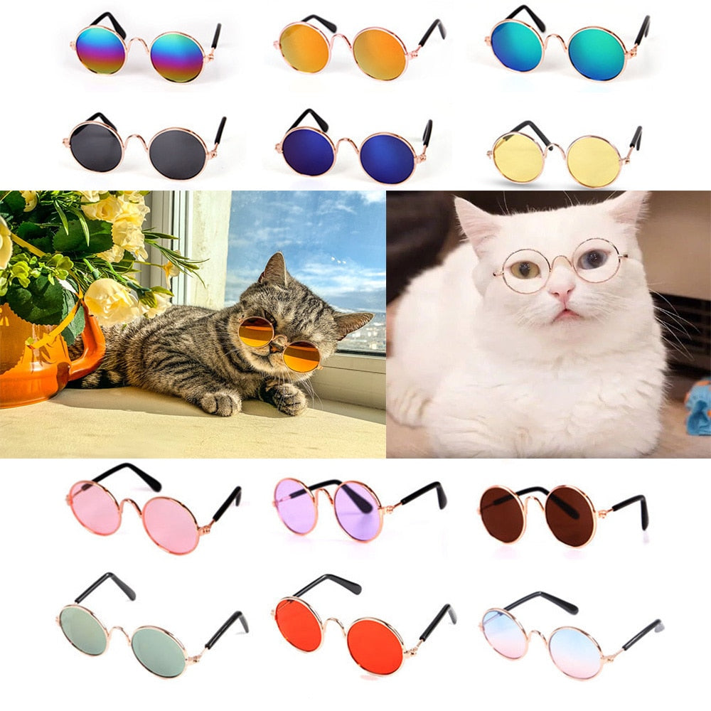 Lovely Pet Glasses Reflection Eye Wear Glasses Photos Props Pet Accessories