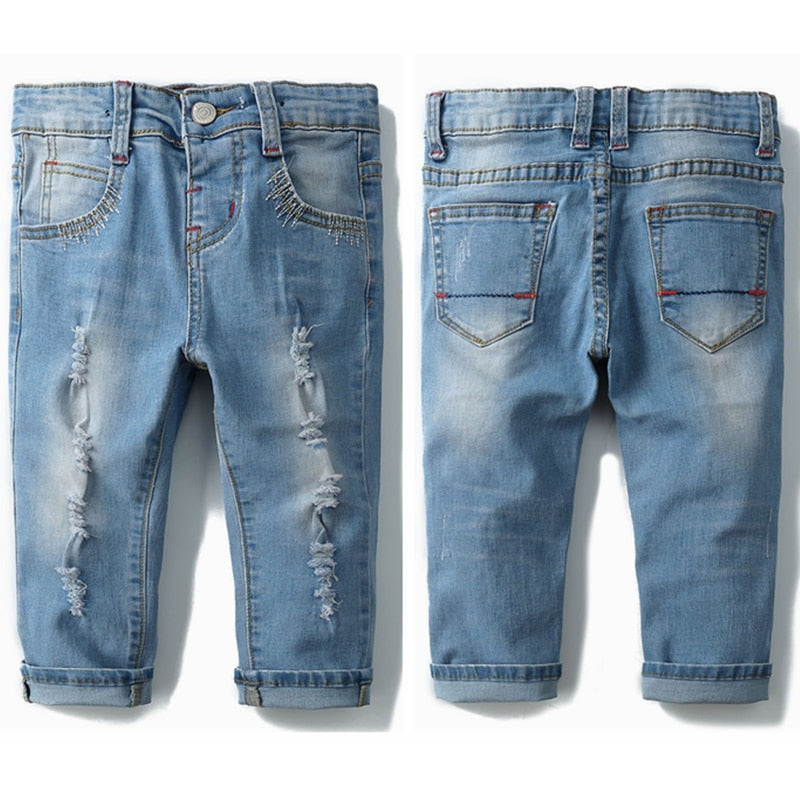 Kids Jeans Children Pants Denim Trousers