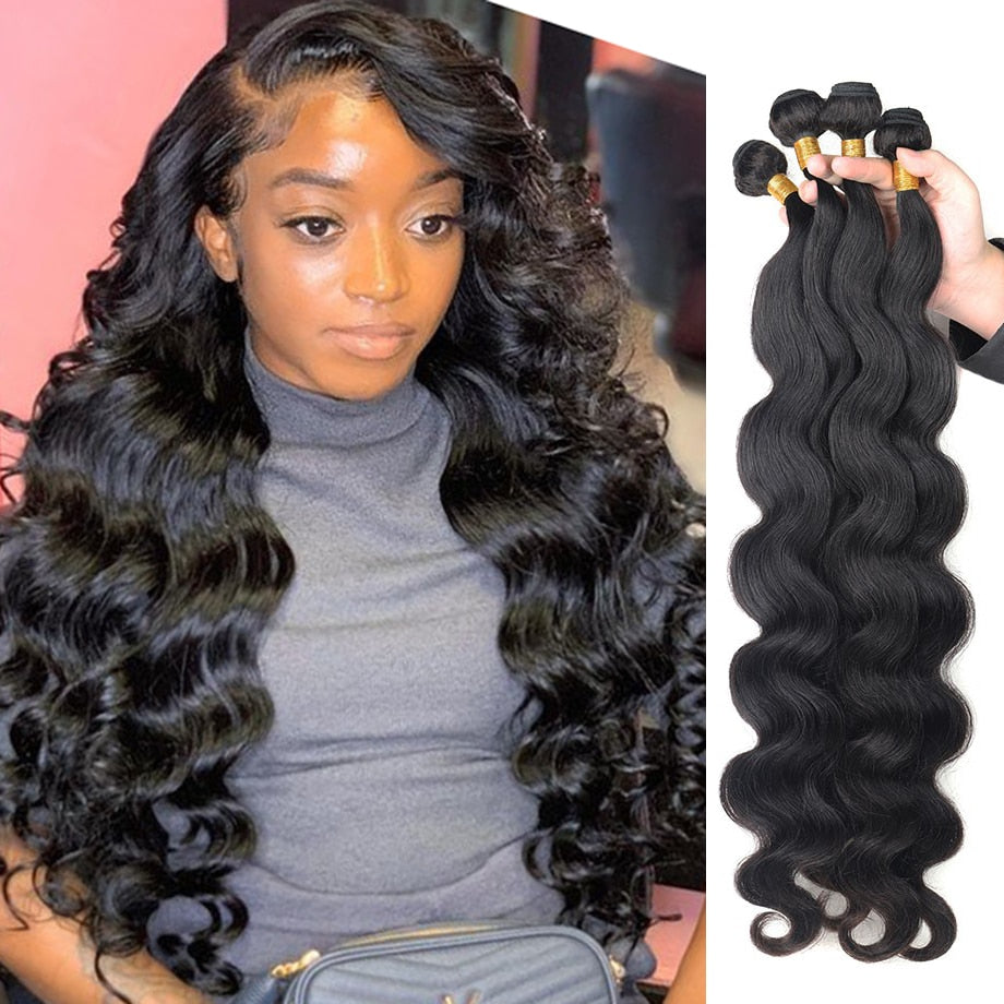 Body Wave bundles human hair Brazilian Natural Hair Weave 4 Remy Human hair bundles for Women Hair Extensions