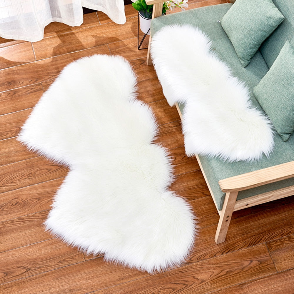 Carpets For Living Room Double Love Heart Shaggy Area Rugs