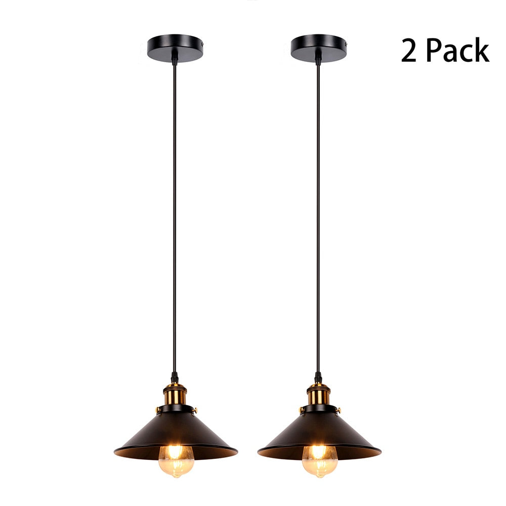 Industrial Retro Iron Interior Decoration LED E27 Pendant Light Small Pendant Lamps